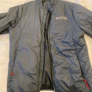 Mens Rhone x Peloton down jacket - Olive Green - Size Medium